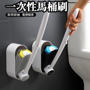壁掛拋棄式馬桶刷(衛浴清潔 馬桶刷 拋棄式刷頭 清潔刷 馬桶清潔) 随机