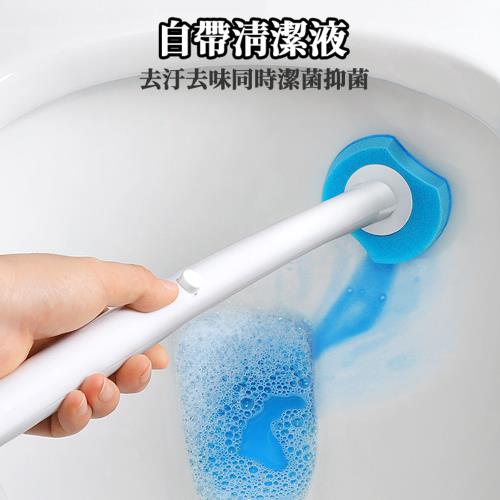 壁掛拋棄式馬桶刷(衛浴清潔 馬桶刷 拋棄式刷頭 清潔刷 馬桶清潔) 随机