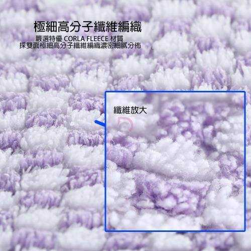 超柔快乾親膚格紋吸水巾瘋狂組-勁