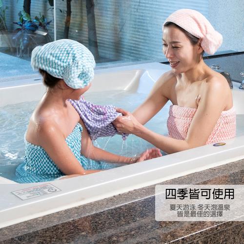 超柔快乾親膚格紋吸水巾瘋狂組-勁