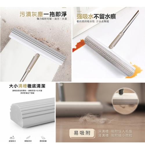 【家的五金】麗爾家-專利二合一拖把1桿＋1桶＋2棉頭(超吸水.膠拖.清潔.掃地.拖地.清潔用品.免沾手.乾淨.打掃用具)