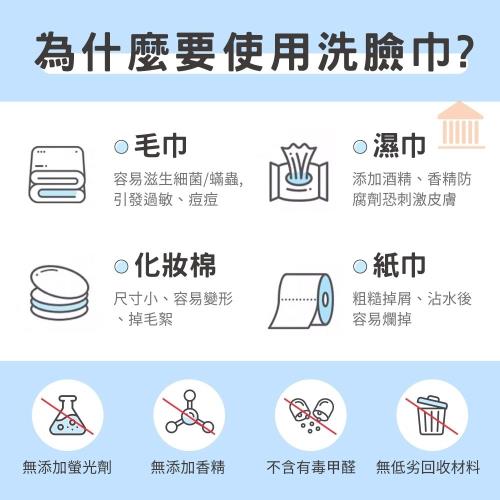 純棉珍珠紋一次性洗臉巾100抽 X4包